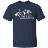 Take A Hike Mountain Adventure Funny Nature Explore Shirt_Black