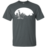 Seattle Skyline T-Shirt - Best Seattle T - Rainier & Needle_Black
