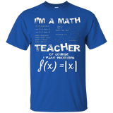 I'm A Math Teacher T-shirt Of Course I Have Problems Tee