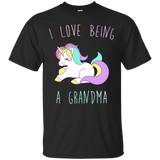 L Love Being A Grandma T-shirt - Funny Unicorn Grandma Tee