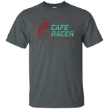 Cool Cafe Racer Helmet Motorcycle Graphic Tshirt Tee_black