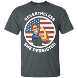 Rosie The Riveter Never The Less She Persisted T-Shirt_Black
