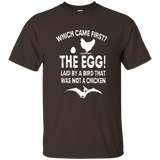 Chicken Or The Egg Came First Funny T-shirt_black=