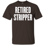 retired stripper t shirt_Black