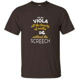 Womens I Play Viola T Shirt Funny Gift for Players and Violists_Asphalt