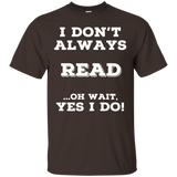 Always Reading T Shirts. Awesome Gifts For Book Readers._black