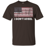 I Don't Kneel American Flag Patriotic Usa T-shirt_black=