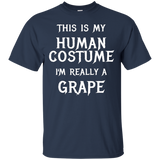 I'm Really A Grape Halloween Costume Shirt Easy Funny Top
