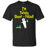 I'm Totally Sheet Faced! Halloween Beer Classic T Shirt_black=