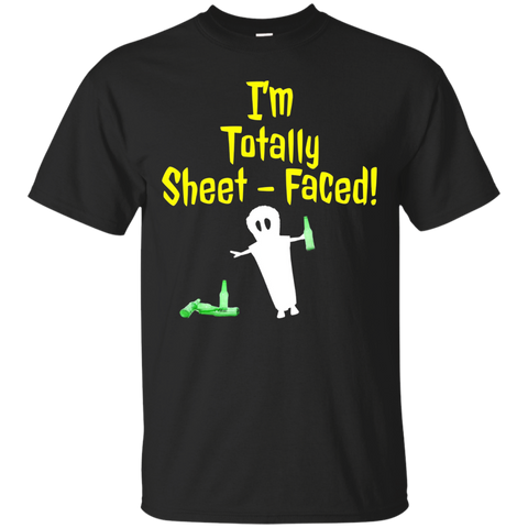 I'm Totally Sheet Faced! Halloween Beer Classic T Shirt_black=