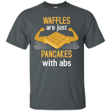 Waffles Are Just Like Pancakes With Abs Food Lover T-shirt_Black