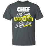 Chef By Passion Accountant By Profession T Shirt_black