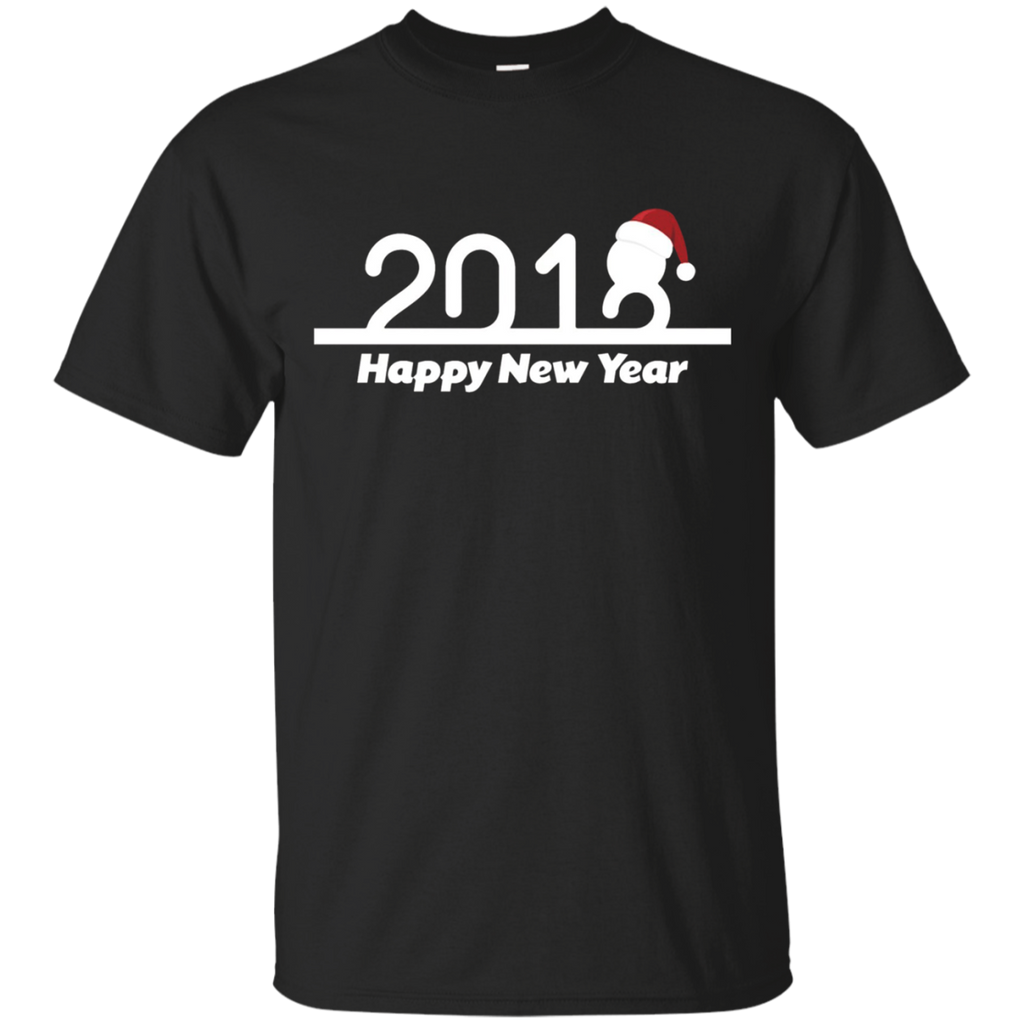 2018 Happy New Year Tshirt_black