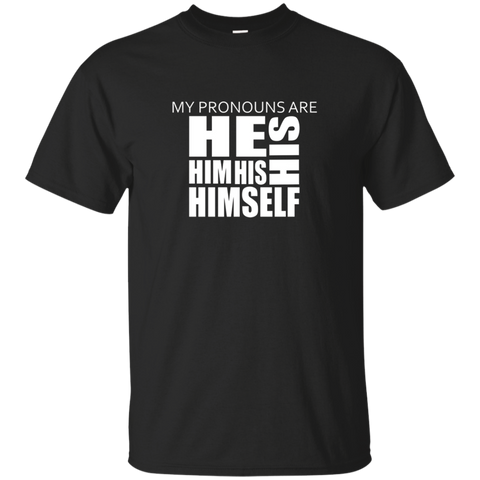 My Pronouns Are His Shirt - LGBT Trans Pride Shirt_Black