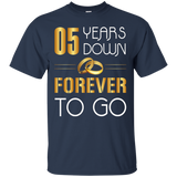 05 Years Down, Forever To Go Couple Anniversary T-shirt_black