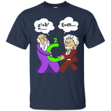 Pythagoras fights Einstein t-shirt_Black