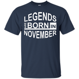 Legends Are Born In November T-shirt - Funny Birthday Shirts