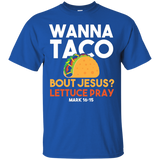 Taco Shirt Wanna Taco Bout Jesus Christian T-Shirt_Black