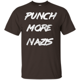 Punch More Nazis T-Shirt Mens & Womens Sizes_Black
