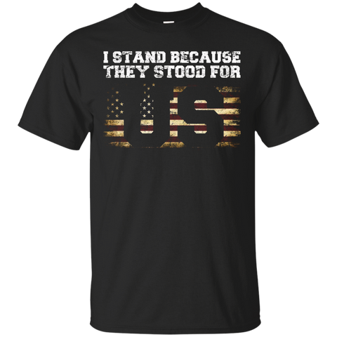 I Stand Because They Stood For Us T-shirt_black