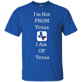 I'm Not From Texas Tee For Native Texans