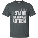 I Stand For Our National Anthem I Don't Kneel T-shirt_black