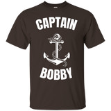 Captain Bobby T-shirt Personalized Boat Captain Shirt_black=