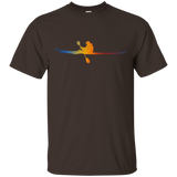Love Kayak Shiluette Canoeist T-shirt Kayaker Paddler Tee