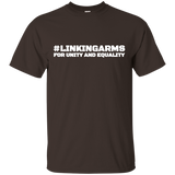 #linkingarms Linking Arms For Unity Equality Flag T-shirt_black