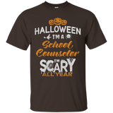 School Counselor Halloween Costume Gift Tshirt_Black
