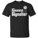 Womens Havanese Dog Mom T-shirt_black=