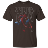 Marvel Spider-man Homecoming Outlined Epic Jump Pose T-shirt_black=