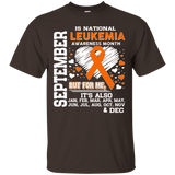 September is National Leukemia Awareness month Shirt_Black