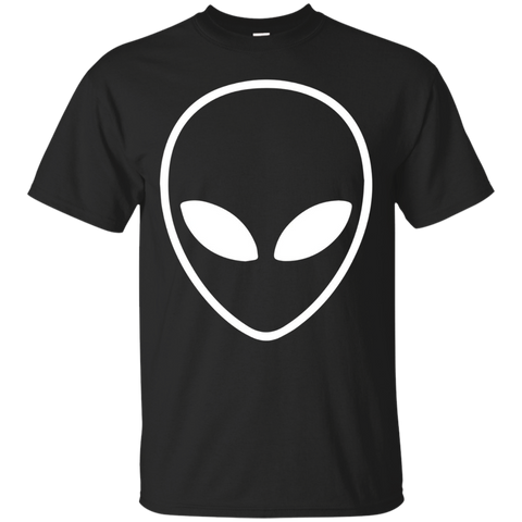 White Alien Head T-shirt_Black