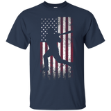 American Flag Baseball Shirt_black