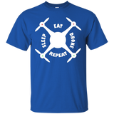 Funny Drone Eat Sleep Quadcopter Hobby T-shirt Light_black=