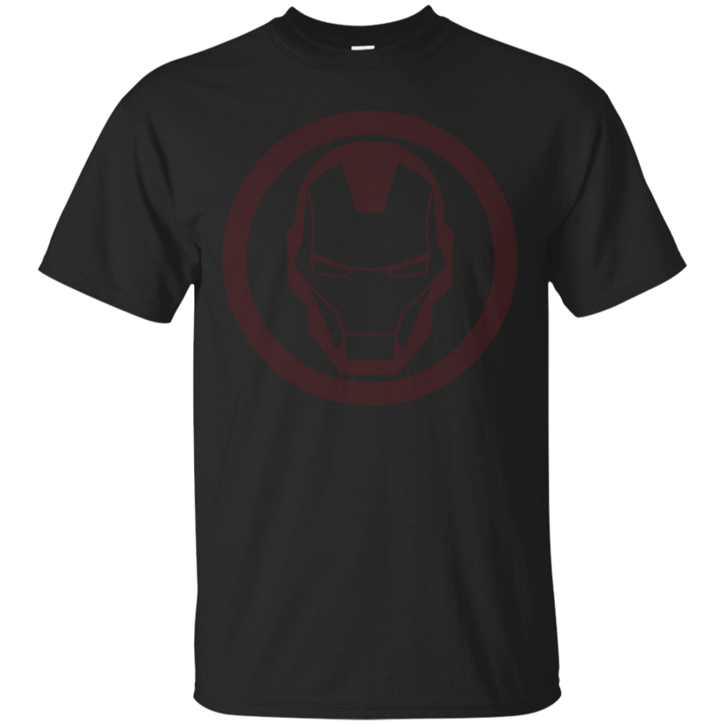 Iron Man Red Dropped Tonal Face Emblem Graphic