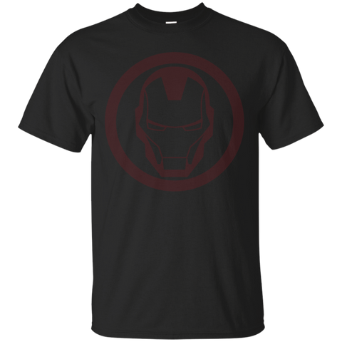 Iron Man Red Dropped Tonal Face Emblem Graphic