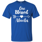 One Blessed Abuela Shirt - Grandma Thanksgiving Gift T-Shirt_Black