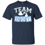 TEAM BOY Baby Shower Gender Reveal Shirt_Black