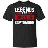 Legends Are Born In September T-shirt - Birthday Tshirt