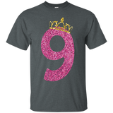 9th Birthday Shirt Gift Age 9 Year Old Girl Tshirt Tee_black