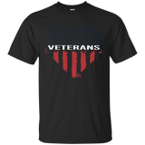 America Veteran Heart Flag T-shirt_black