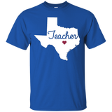 Texas Teacher home state back to school tee shirts_Black