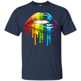 Lgbt Gay Homosexual Lesbian Rainbow Lips Pride