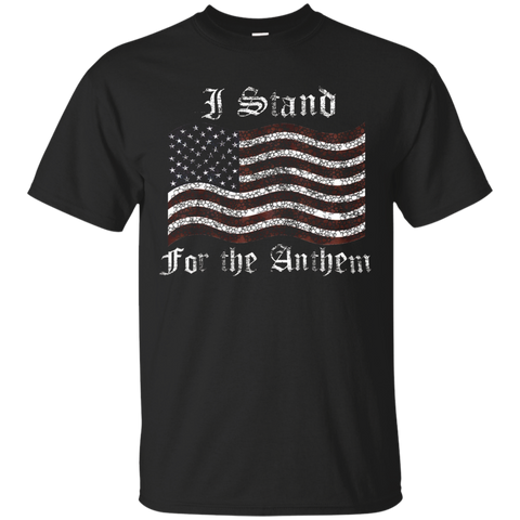 I Stand National Anthem T Shirt National Anthem I Dont Kneel_black=