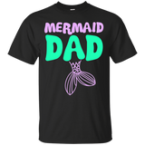 Mermaid Dad T-Shirt_Black
