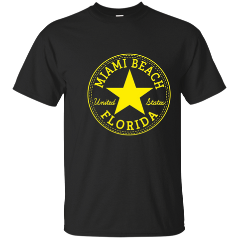 MIAMI BEACH - FLORIDA United States USA T-Shirt Relaxed Fit_Navy