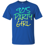 Womens 90's Party Girl disco retro girls funny t-shirt_Black