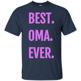 Womens Best Oma Ever T shirt Grandma, German Dutch Grandmother Gift_Black